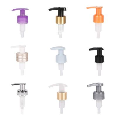 China Spill No 24 24/415 24mm 28mm Plastic Shampoo Pump Screw Lotion Pump Soap Dispenser Lotion Pump With Lock for sale