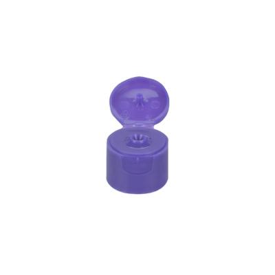 China Non Spill Flip Cap Plastic 24/410 28/410 Colorful Plastic Flip Top Cap Screw Cap Wholesale For Bottle for sale