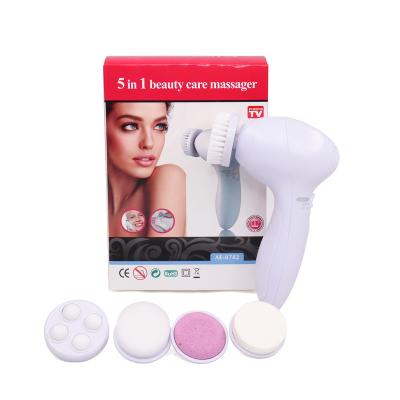 China Wholesale Cheap Acne Treatment Electric Facial Cleansing Brush 5 in 1 New Deep Exfoliating Face Clean Kit Set Electric Brush Exfoliating Face Clean for sale