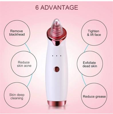 China Hot Facial Pore Acne Treatment Hot Facial Pore Acne Removal Strong Suction Whitehead Blackhead Remover Blackhead Remover Electronic Vacuum Cleaner for sale