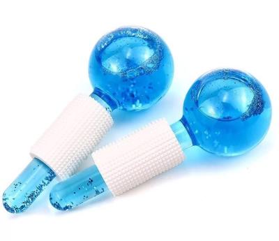 China Amazon Best Seller Super Cheap Blood Vessel Removal Cryo Gel Magic Cold Latex Roller Ice Globes For Face Private Label Glitter for sale