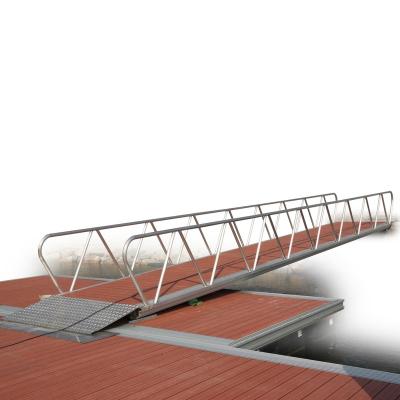 China Hot selling jetty aluminum alloy pontoon and stainless steel pontoon for marina yacht for sale