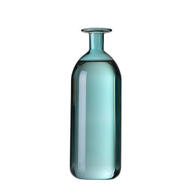 China 2021 Best Selling Borosilicate Color Glass Vase Contemporary Bottle Shape For Flowers And Home Decor for sale