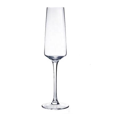 China Modern Handmade Lead Free Wedding Crystal Champagne Flute Glasses for sale