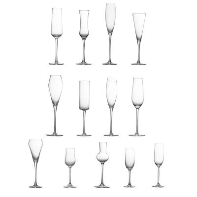 China New classic/postmodern wholesale transparent creative Crystal Glass goblet champagne cup for sale