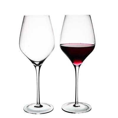 China 2021 new classic/postmodern handblown red wine lead-free crystal glass for sale