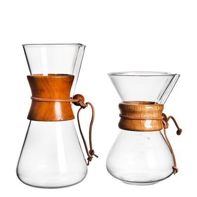 China Borosilicate glass minimalist wholesale coffee maker with filter for sale