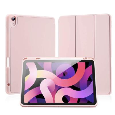 China BOORUI 2021 Anti-fall 4th Generation Silicone Protective Case Cover for iPad Air 4 Case with Pencil Holder 10.9 for sale