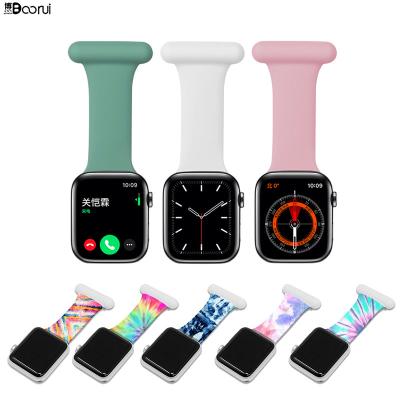 China BOORUI 654 Silicone Nurse Band Series For IWatch Pin Waterproof Watch 321 Colorful Straps For Apple for sale