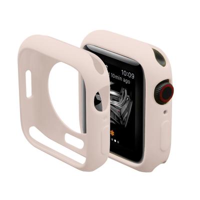 China BOORUI 45mm 41mm Liquid Silicone Cover Sports Silicone Watch Case For Apple Watch 7 Case Rubber Protector for sale