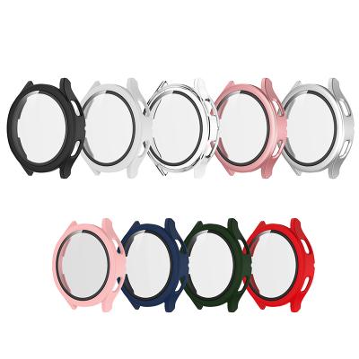 China TPU Case BOORUI Watch Tempered Glass Case PC Cover For Samsung Watch Case Plating Case For Samsung Watch 4 for sale