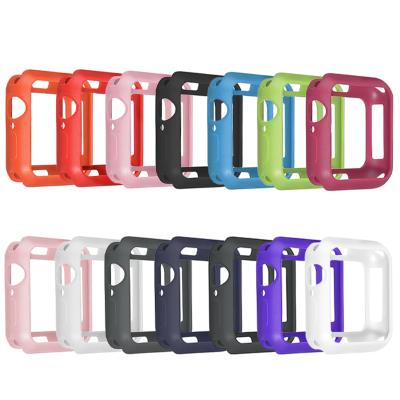 China Soft TPU material BOORUI silicone tpu case for apple watch 44mm 38mm case for apple watch gray 5 series case cover for sale