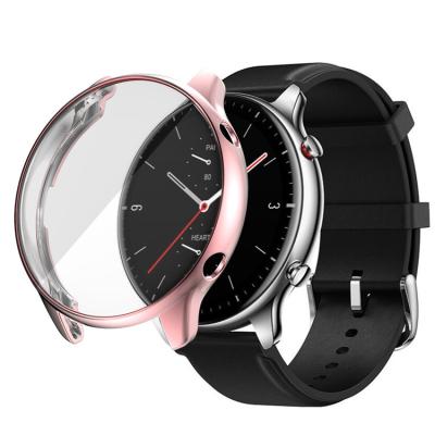 China BOORUI TPU Fully Protective Soft Shell Case For Huami Amazfit GTR2 Watch Full Cover Smart Electroplating Screen Protective Case for sale