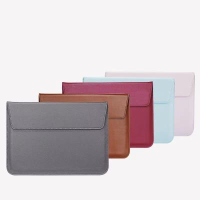 China PU Business Laptop Case Sleeve Case Universal Leather Slim Sleeve Envelope Protective Bag For Macbook 11 13 15 inch for sale