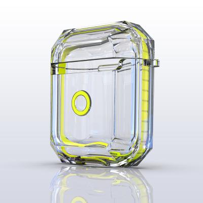 China Sport Shockproof Transparent Case For Airpods 2 Good Quality Full Protective Case For Airpods 2 With Strap for sale