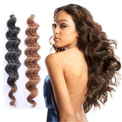 China New Arrival Comfortable Deep Wave Twist Synthetic Hair Extensions for sale