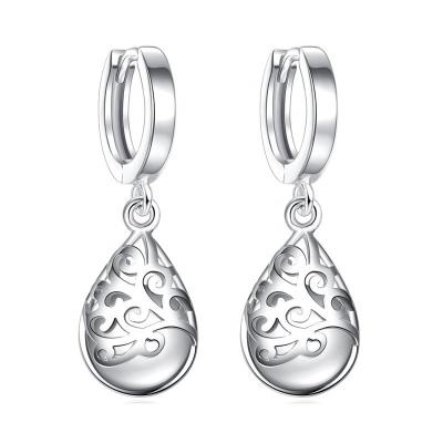 China CLASSIC Ethnic Patterned Individuality Women's Moonlight Opal Earrings Retro Totem Water Drop Earrings for sale