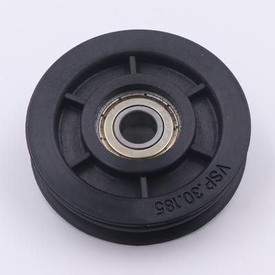 China 6000zz DY224 Custom Nylon Plastic Pulley 6000zz Wheels Sheaves With Bearing for sale