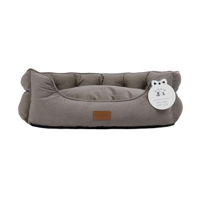 China Durable Portable Luxurious Waterproof Breathable Cotton Cats Beds Canvas Sofas Design OEM Pet Bed for sale