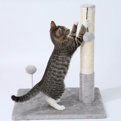 China Sustainable Hot Sale Sisal Lining Post Cat Scratcher Cat Tree With Durable Carpet for sale