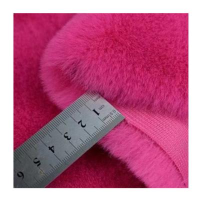 China 1500g Polyester 1500g Artificial Rabbit Fur Upholstery Auto Soft Plush Fabric Big 20mm Rabbit Hair For Plush Toy Pillow Toy Clothing for sale