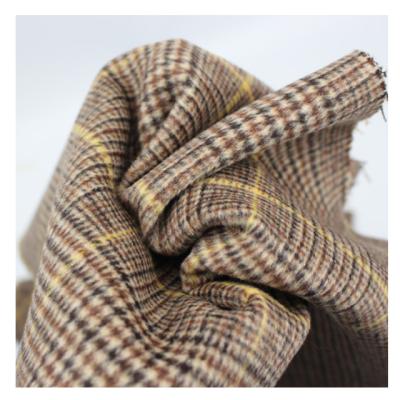 China Double Faced Thousand Bird Control 830g Tweed Wool 20% Polyester 80% High Quality Double Faced Fabric For Covering Suit Coat In Winter for sale