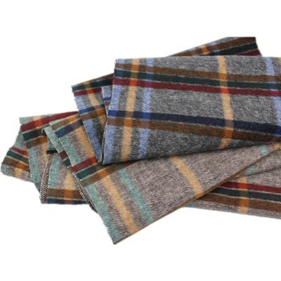 China Stain resistant oversized plaid twill high quality Italian wool blend fabric, used for coats, anorak jackets, suits and blankets for sale