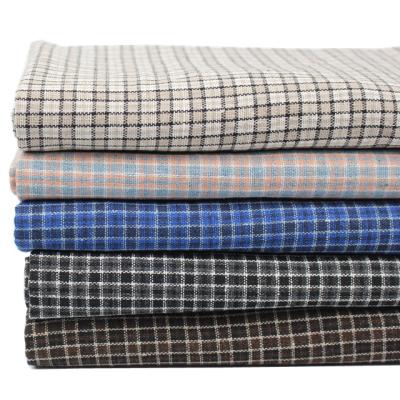 China Double faced autumn and winter inventory of cotton and plaid canvas blended fabric for coats, shirts, pants home textile fabric for sale