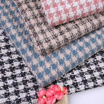 China Wrinkle Chavik Pattern Polyester Woolen Fabric 650G Polyester Woolen Fabric 650G Resistant Small Wind Woven Coat Dress Fabric for sale