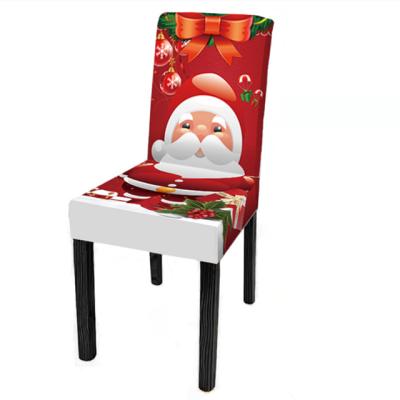 China Plain Digital Color Setting Printing Lovely Cartoon Pattern Christmas Chair Elastic Package Chair Cover Chair Cover Wholesale for sale