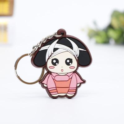 China Decoration No Key Ring With Personalized Custom 2D Rubber Key Chain 3D PVC Soft Rubber Key Chain Minimum Cartoon High Quality for sale