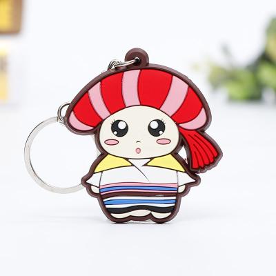 China Custom Logo PVC Key Chain Cartoon Keychain Soft PVC Decoration 2D /3D Embossed Ring Anime Custom Rubber Keychains for sale