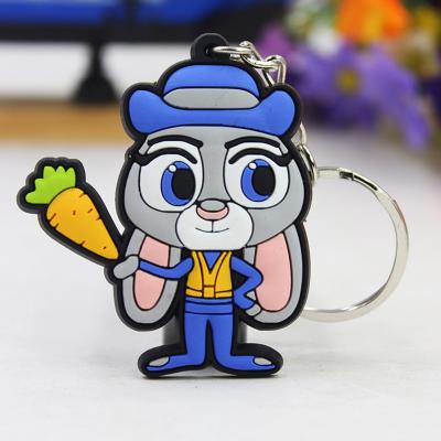 China 2021 New Design Promotion Silicone Rubber Key Ring Custom Anime Rubber Keychain 2D/3D Soft PVC Key Chain Size for sale