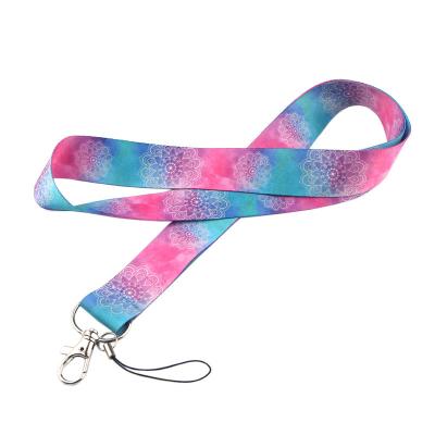 China 2021 Promotional Gift Colorful Lanyards For Mobile Phone Custom Silkscreen Printing Logo Custom Polyester Lanyard With Logo for sale