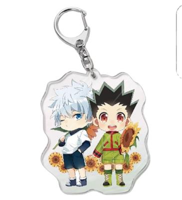 China HUNTER X HUNTER Anime Killua Zoldyck Kurapika Cute Cosplay Trinkets Key Chain Cute Free Postage Acrylic Key Chain for sale