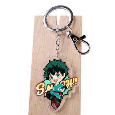 China Cute Cute My Hero Academia Anime Boku no Hero Academia Deku Bakugou Katsuki Eijiro Jirou Denki Key Chain Clear Acrylic for sale