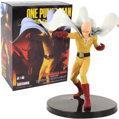 China Toy Retail Anime 15Cm Cartoon Toy Free Postage Box Saitama One Punch Man PVC Action Figure Toy Halloween Kids Gift for sale