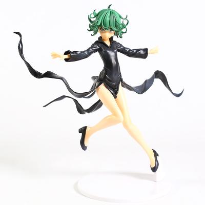 China Toy Retail Cartoon Toy Free Postage Box 23cm Anime Girls Senritsu No Tatsumaki ONE PUNCH MAN PVC Model Figure Toys for sale