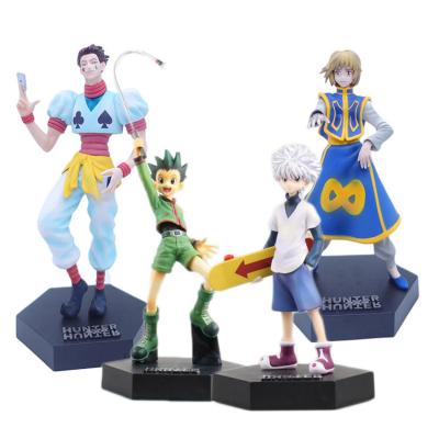 China Retail Toys Kids Gift Model of Hunter X Hunter Anime Action Figure Chrollo Lucilfer Hisoka Kurapika Box Toy Cartoon Toy Free Shipping Cartoon for sale