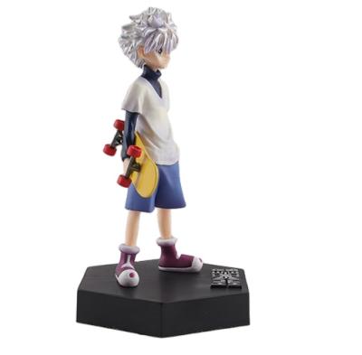 China Hunter X Hunter X Anime Action Figure Killua Zoldyck PVC Model Toys Children Halloween Gift Scenery Doll Cartoon Toy Free Postage Cartoon for sale