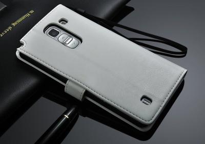 China Cubiertas ultra delgadas del teléfono celular de LG de la piel con solapa de la cartera del lujo, caso de LG Gpro2 en venta