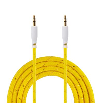 China Purple Orange Yellow Auxiliary Cable For Audio Speaker 1M for sale