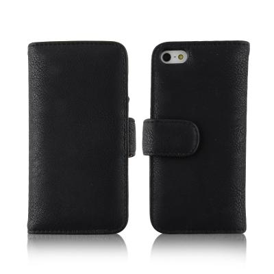 China Stylish Handcrafted Cell Phone Wallet Cases For Apple Iphone 5 / 5S for sale