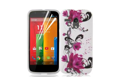 China Lustiger kundenspezifischer Handy-Motorolas Moto G der Druck-Blumen-TPU Fall für Mädchen zu verkaufen