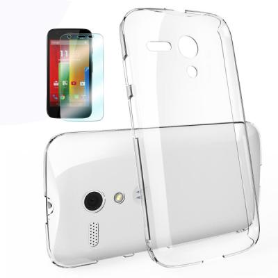 China Scratch - resistant Transparent Crystal Clear Hard Phone Case Cover for Moto G for sale