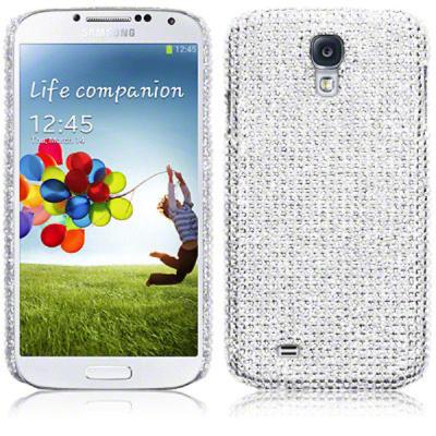 China Full Silver Bling Rhinestone Diamand Samsung Cell Phone Cases , Galaxy S4 Cover for sale