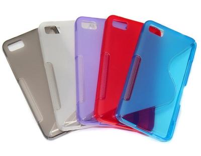 China Durable TPU Gel Cell Phone Blackberry Z10 S line Cases Back Cover for sale