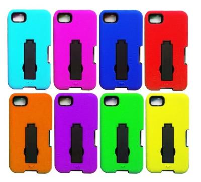 China Shockproof Hybrid PC + Silicon Blackberry Cell Phone Cases With Stand for sale