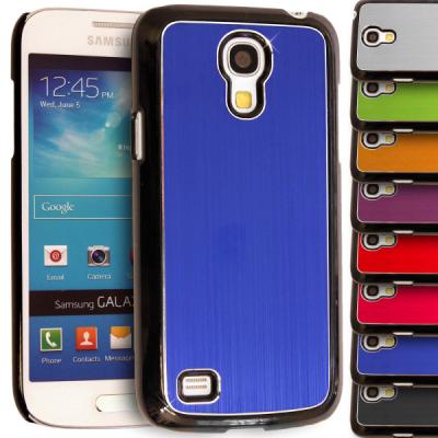 China Brushed Metallic Hard Back Cell Phone Case for Samsung Galaxy S4 Mini i9190 for sale