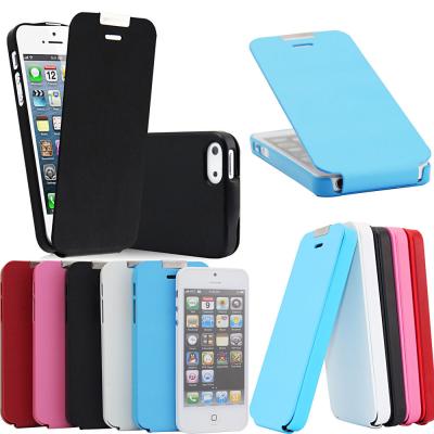 China Ultral Slim Flip Wallet Leather iPhone 5 Protective Case White ,  IPhone 5S Cover for sale